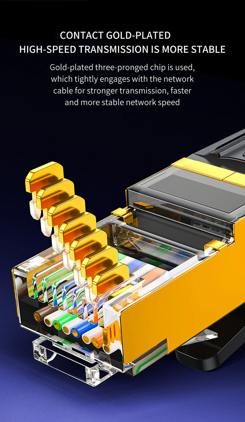 Cat 8 Ethernet RJ45 Cable Super Speed 40Gbps Patch LAN Network Gold Plated Lot