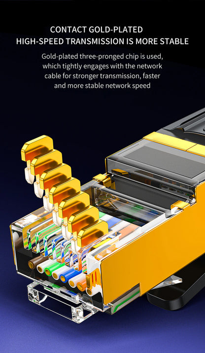 Cat 8 Ethernet RJ45 Cable Super Speed 40Gbps Patch LAN Network Gold Plated Lot